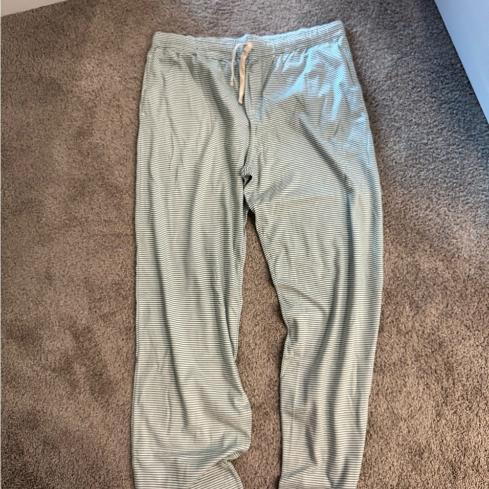 Men's Light Blue Striped Pants